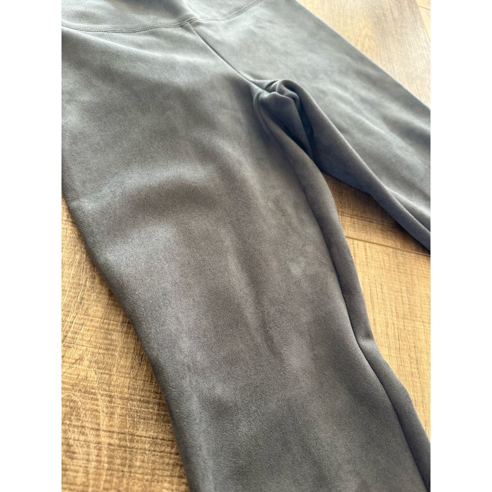 White House Black Market Runway Leggings Suede Size 6 Grey - Picture 4 of 10